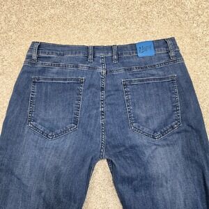 Mugsy Men’s Slim Straight Jeans - Blue Lake Shores 36 x 32 (35x31)